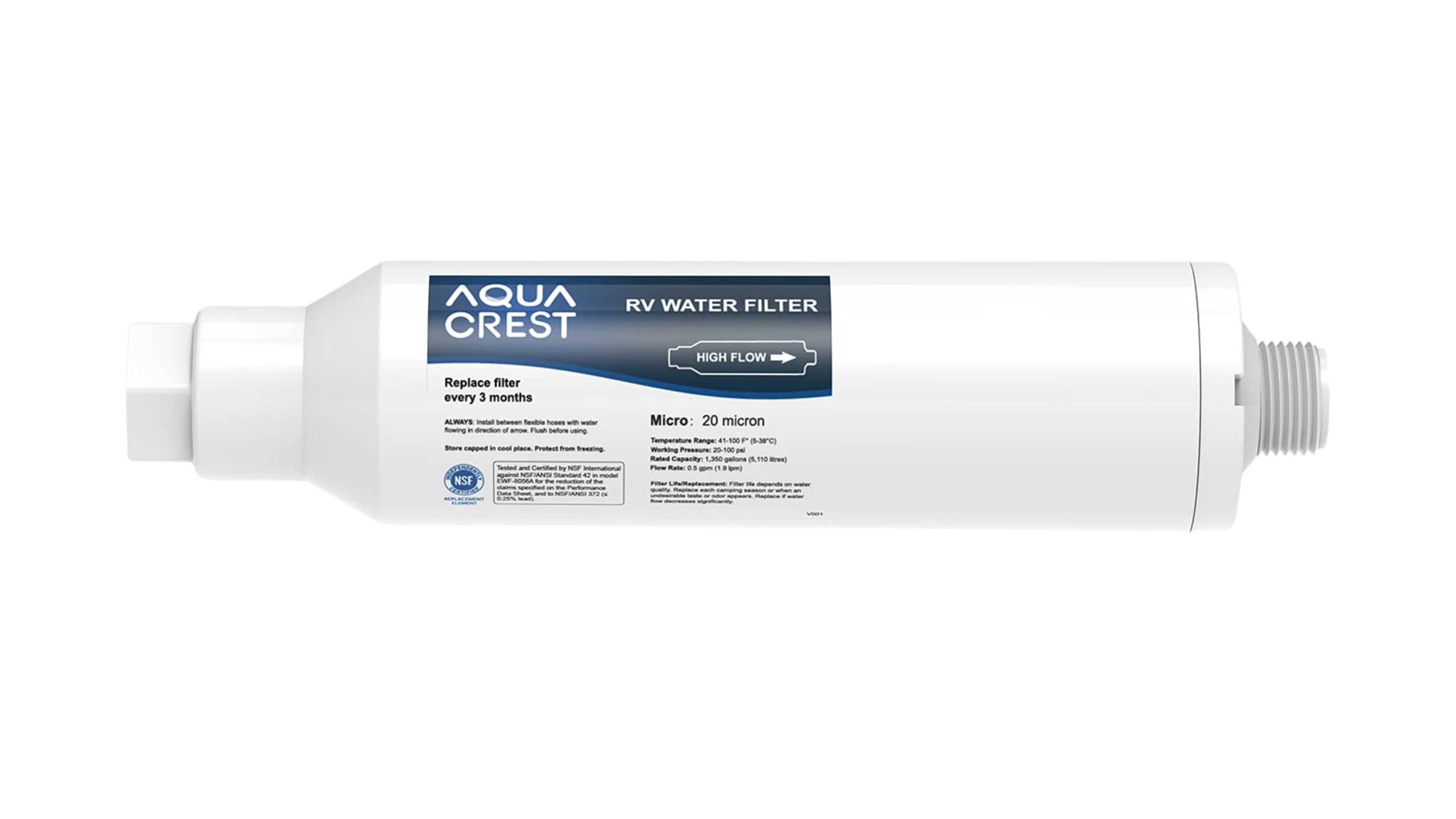 aqua crest rv water filter