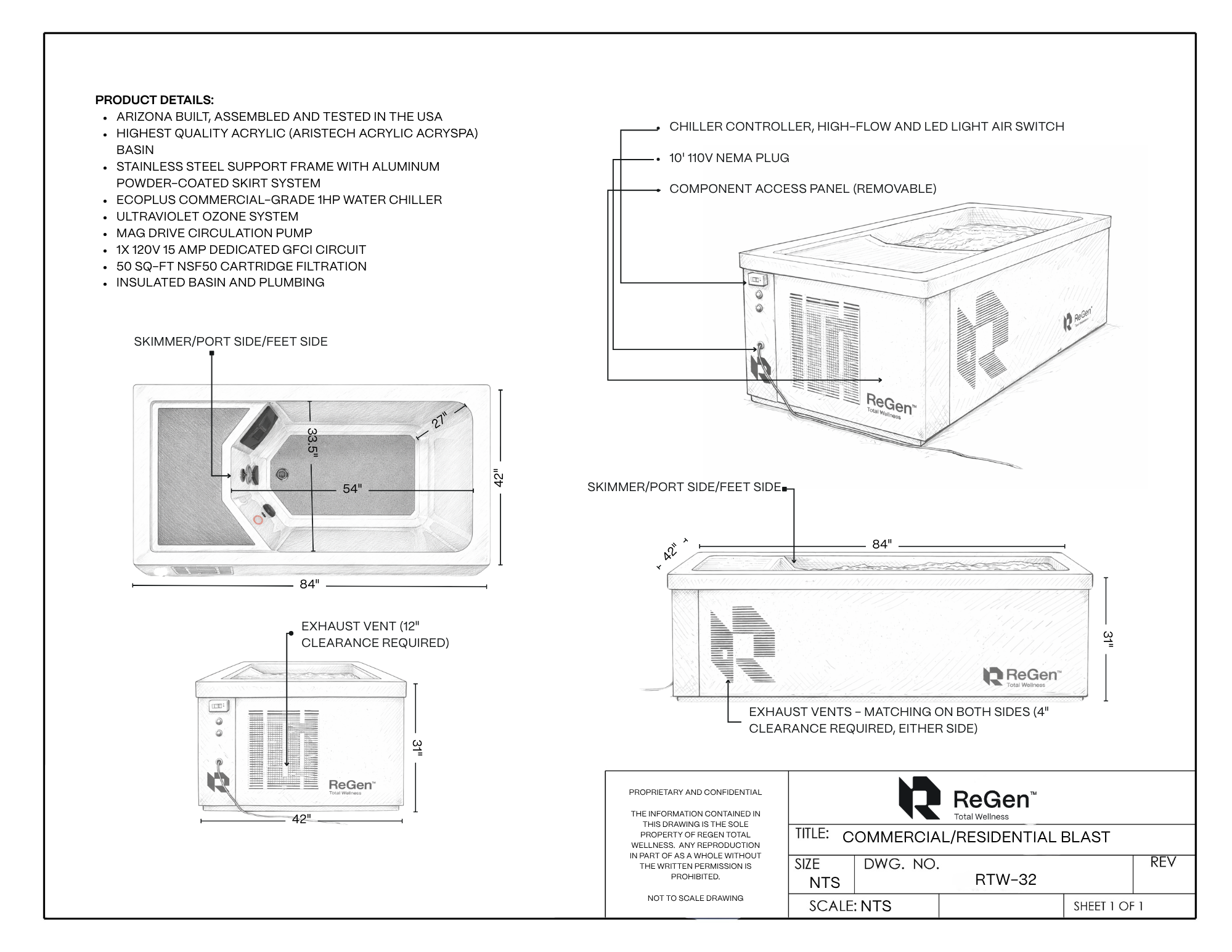 The Blast Cold Tub Residential | Built for Peak Performance